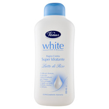 8 PEZZI Venus White Cream Bagno Crema Super Idratante Latte di Riso 650 mL