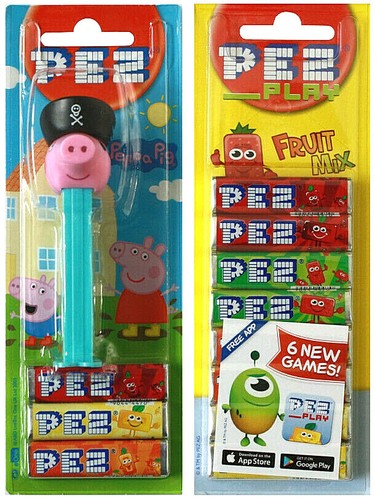 Dispensador PEZ Peppa Pig PIRATA George + un paquete de 8 dulces paquete elige sabor