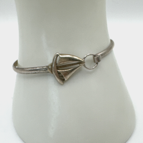Vintage Armreif Armband 925 Sterling Segelboot Design Classic Cape 6,75" Vintage - Bild 3 von 10
