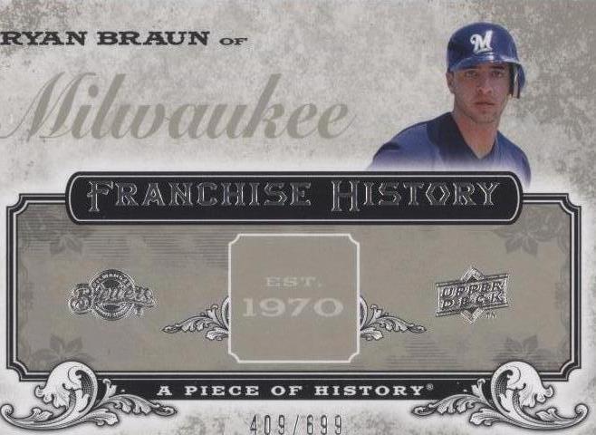 2008 Upper Deck A Piece of History - Ryan Braun #FH-29 - 1 of 1