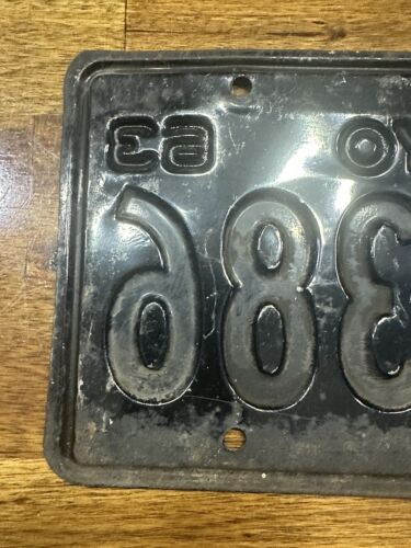 Wyoming License Plate 1963 Natrona Casper County 1 Vintage 1-4386 Wall Decor - Picture 6 of 8