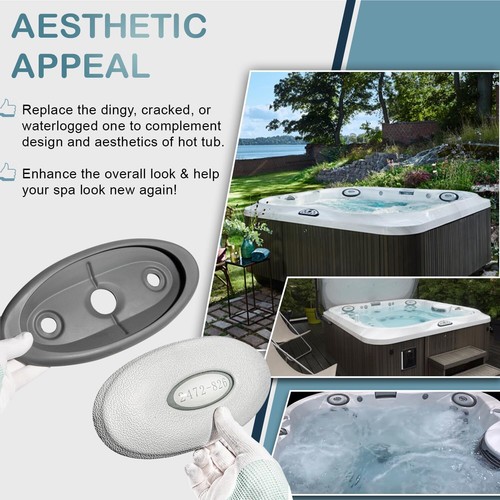 Ovale Kisseneinlage + Rückenhalterung 2472-826 Ersatz für Whirlpool J-300 Serie - Bild 7 von 13