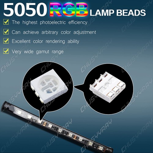 Music LED Light Glow Wire String Strip Rope Tube Decor Car Party + Controller - Picture 11 of 12
