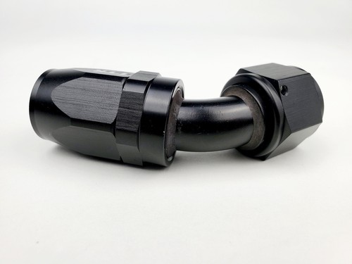 Adaptador de extremo de manguera de montaje de línea de gas y combustible giratorio AN12 45° A40-045-12BK TT Racin - Imagen 4 de 12