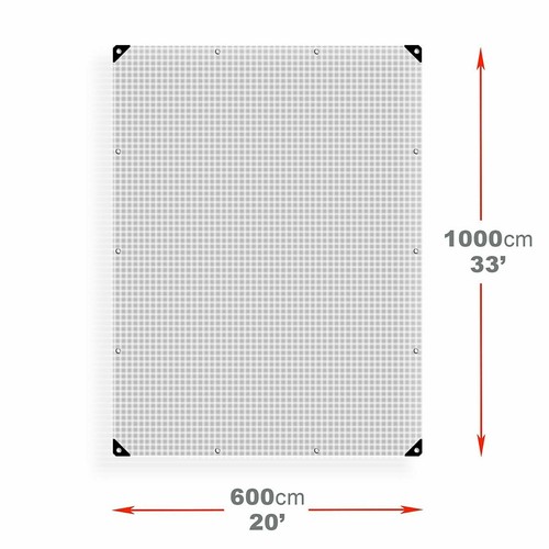 Transparent 355g/sm Strengthened STRONG TARPAULIN Waterproof Heavy Duty Clear - Picture 25 of 27