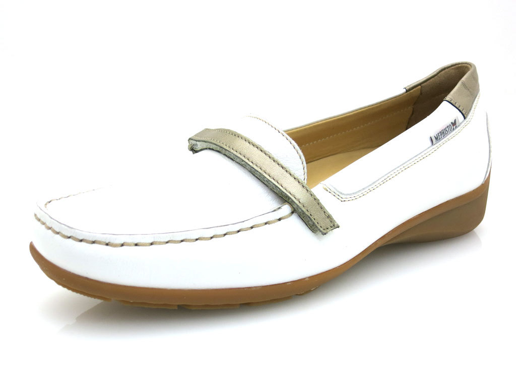 Mephisto Pantofola FINE mocassino shoes di cuoio per donne Neela BIANCO UK 4 Mephisto Pantofola FINE mocassino shoes di cuoio per donne Neela BIANCO UK 4