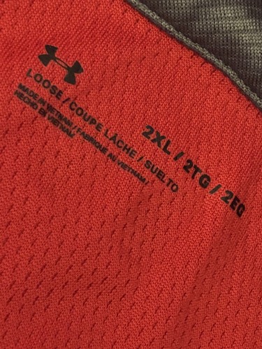 2X - Set of 2 - Under Armour Red & Green Polo Shirts Loose Fit - Picture 4 of 5