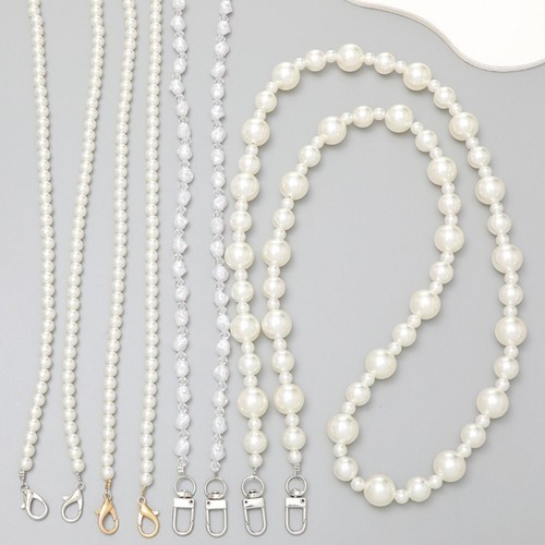Gold/silver Buckle Pearl Crossbody Mobile Phone Chain Anti Loss Bag Chain - 第 12/16 張圖片