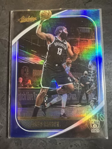 2020-21 Panini Absolute Memorabilia James Harden Blue Prizm /99 35 Brooklyn Nets