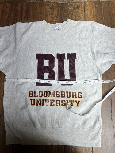 Vintage bloomsburg university Champion Reverse Weave KAPUZENPULLOVER SWEATSHIRT Herren XL USA - Bild 9 von 11