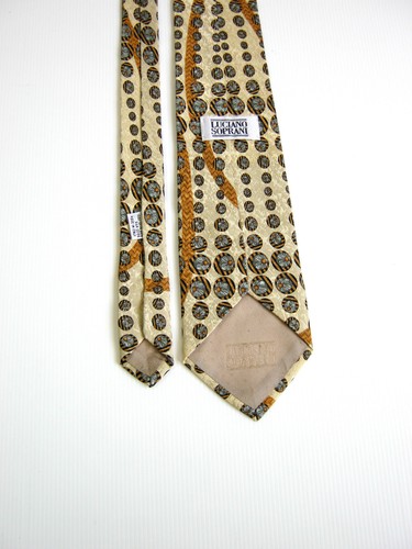 Luciano Soprani New 100% Silk Jaquard Made In Italy Original - Picture 3 of 6