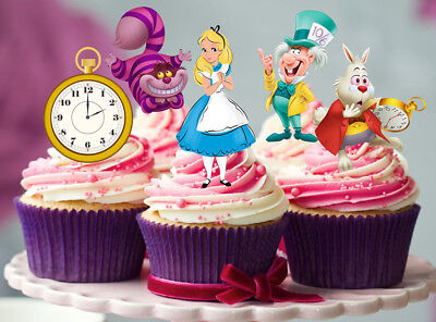 36 Cinderella STAND UP Cupcake Cake Toppers Edible decorations fairy cake