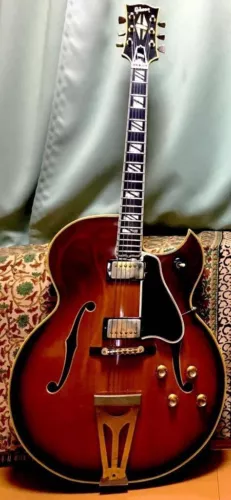 Used '68 Gibson SUPER 400 CES 18" Body Sunburst Hollow Florentine Cutaway W/HSC