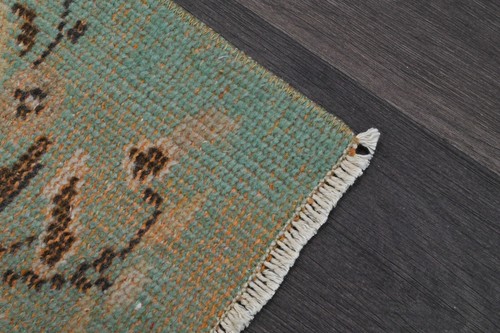 Oushak Turkish Vintage Rug 5x8 Kilim Rug Anatolian Handmade Boho Decor ORANGE - Picture 9 of 10