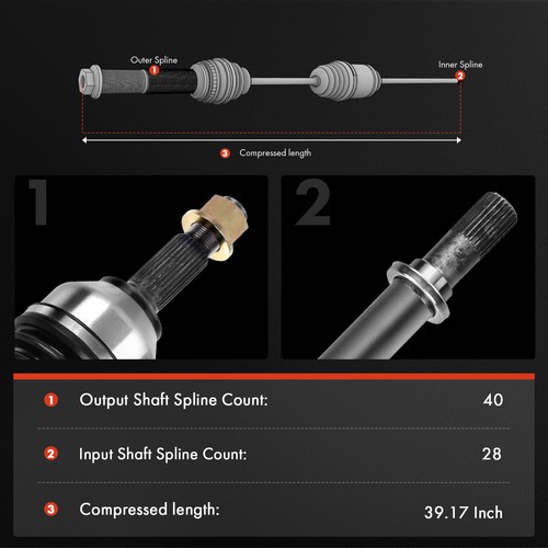 Front Right CV Axle Assembly for Volvo V60 V90 Cross Country XC60 XC90 L4 2.0L - Bild 2 von 9
