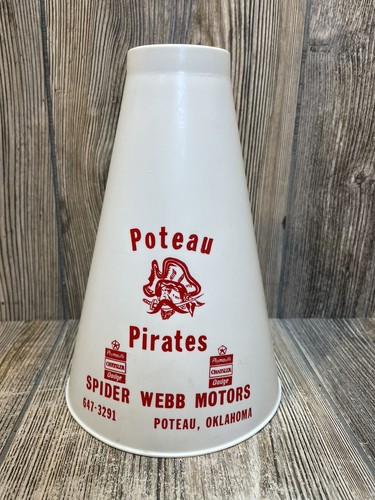 Vintage Poteau Pirates Megaphone Poteau Oklahoma