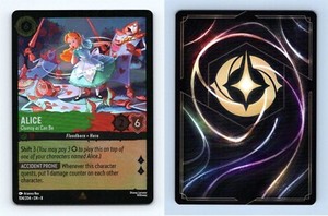 Alice #104/204 Lorcana Reign Of Jafar 2025 Disney Rare Foil TCG Card