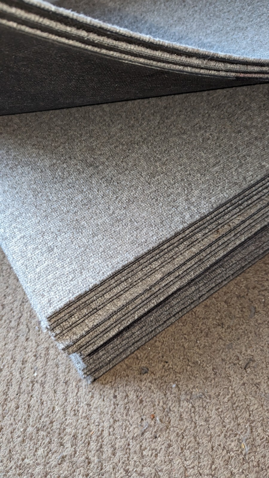 230 Carpet Tiles Light Grey 50cm X 50cm eBay