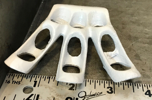 White 3 Slot Stick Flag Holder Bracket Cast Aluminum Post / Wall Mount New - Picture 6 of 6