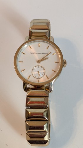 Orologio Rebecca Minkoff Movado Moment 36MM Bracciale a maglie piramidali BFFL oro - Foto 2 di 11