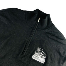 FootJoy Men's Windstopper 1/4 Zip Knit Sweater Jacket Black   Large