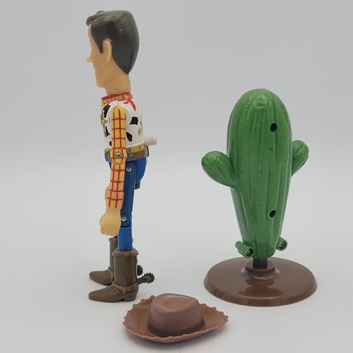 Fighter Woody 6" Action Figure Disney Toy Story 1996 Think Way Toys Complete - Picture 7 of 10