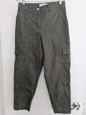 Derek Lam 10 Crosby green utility military cargo pants size 6