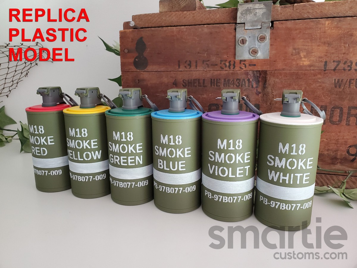 M18 SMOKE　グレネード YELLOW実物使用済み 空き缶 　　オブジェ M18 SMOKE グレネード YELLOW実物使用済み 空き缶 オブジェ M18