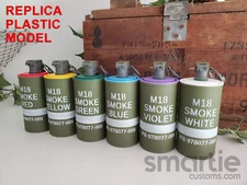 FAKE M18 Colored Smoke Hand Grenade - Accurate Size Plastic Replica