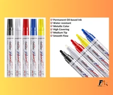 Paint Marker Pens - 5 Colors Permanent Oil Based Paint Markers, Waterproof 