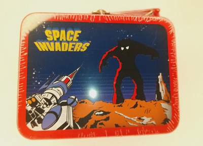 Tiny Tin Mini Lunch Box Space Invaders Retro NEW Sealed