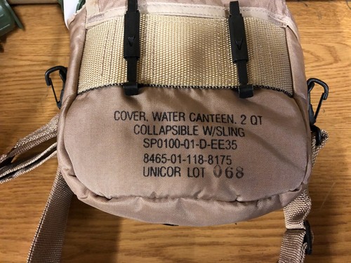 2 BOLSAS DE CANTINA GENUINAS DEL EJÉRCITO DE ESTADOS UNIDOS ALICE 2QT DESIERTO CON CORREA + CANTINA 2QT NUEVA - Imagen 2 de 5