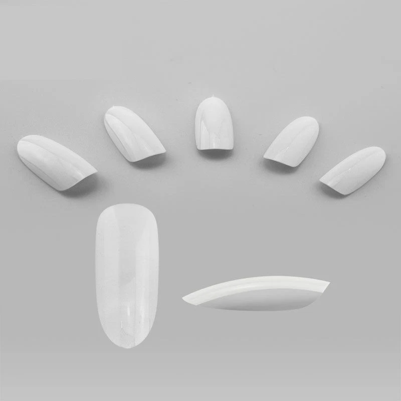 MELISSA 100 x TIP TIPS UNGHIE FINTE TONDA TONDE NATURALE NAIL ART RICOSTRUZIONE GEL UV