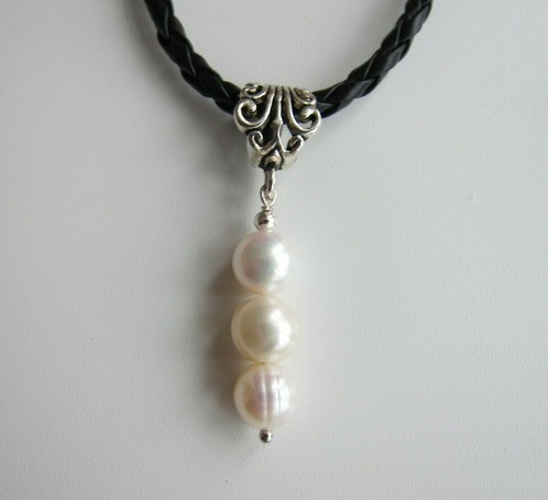Huge\ Large White Baroque Keshi Kasumi Cultured Pearl Necklace \ Pendant. - Picture 58 of 60