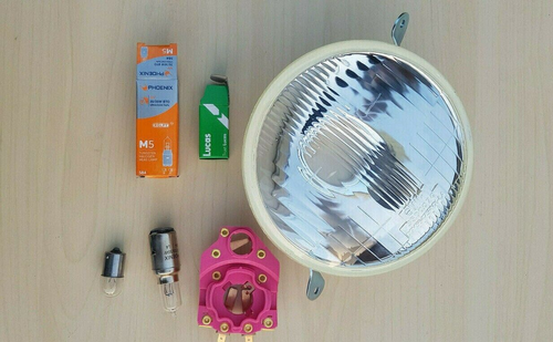 VESPA PX EFL- COMPLETE HEADLIGHT UNIT LAMP GLASS LENS - ITALIAN ORIGINAL PIAGGIO - Bild 2 von 10