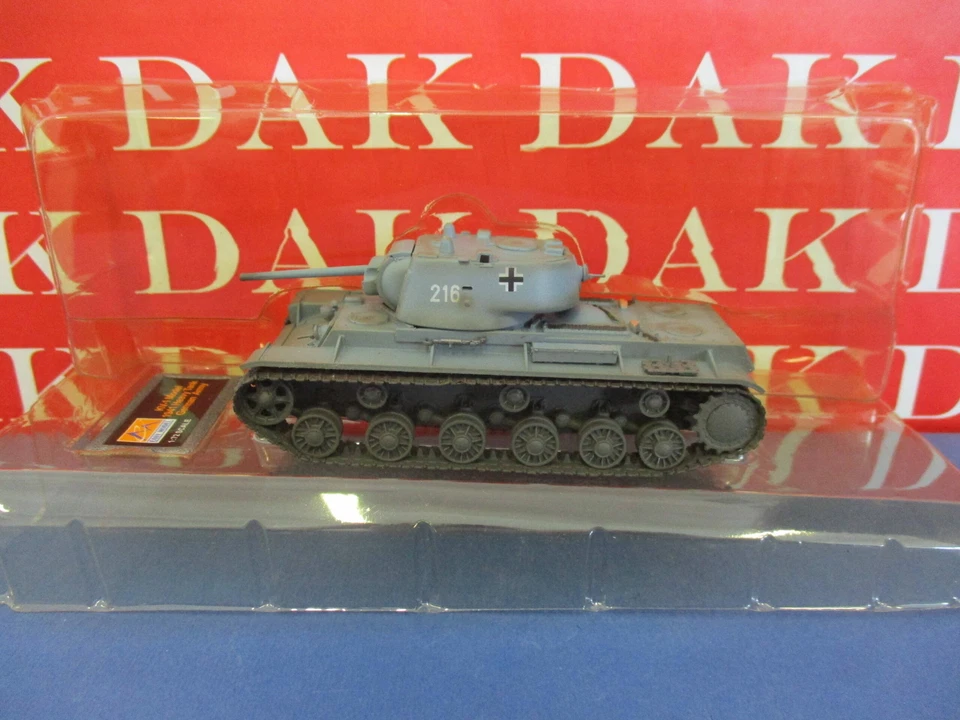 1/72 Modellino Carro Armato Tank KV-1 Model 1941 N216 Captured from German Army - Immagine 4 di 4