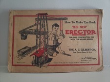 Vintage Gilbert Erector Set How to Make 'Em Book 1938 New Haven Connecticut