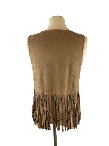 Parisian Collection Y2K 90s Western Fringe Sleeveless Tank Top Size 14 Cowgirl - Picture 5 of 6