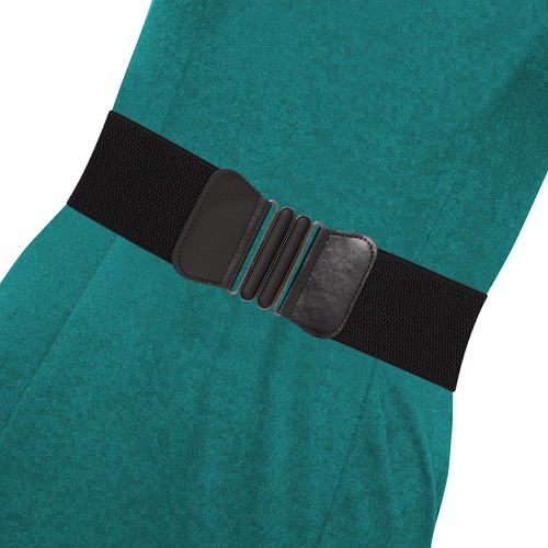 1950's Vintage Women's Wide Elasticated Nurse Belt - Ladies Waist Cincher Belt - Picture 3 of 12