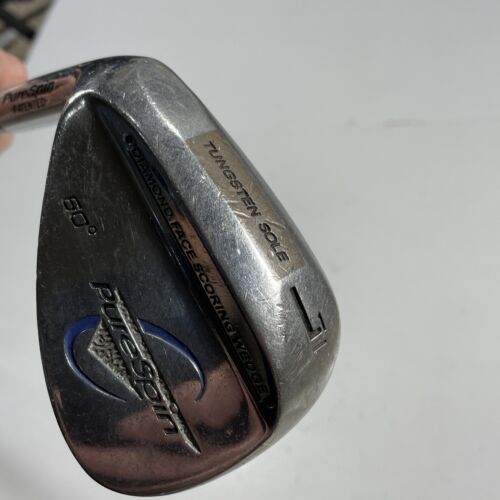 PureSpin 60° Diamond Face Tungsten Sole Scoring Lob Wedge L1 Steel Left Handed - Picture 2 of 13