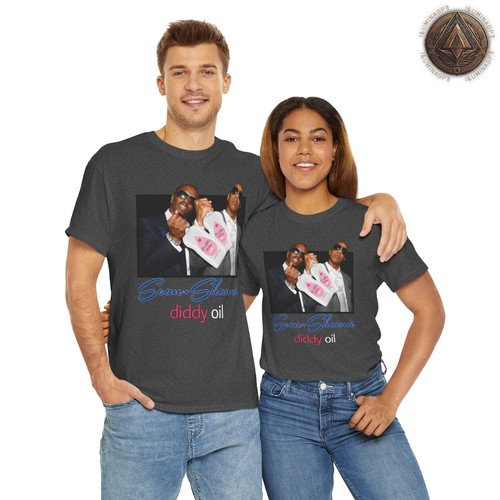 Puff Daddy Jay-Z Baby Oil T-Shirt, Funny Sean & Shawn's Diddy Oil Tee - Picture 63 of 100