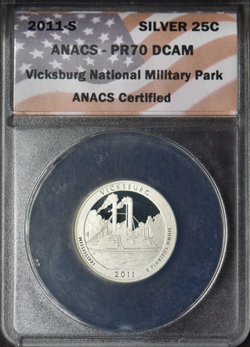 2011-S National Park Silver Quarter Set ANACS PR70 DCAM Flag Label ✪COINGIANTS✪ - Picture 4 of 11