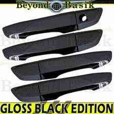 2016-2021 Honda Civic 4dr GLOSS BLACK Door Handle COVERS No Smart Keyhole No PSK