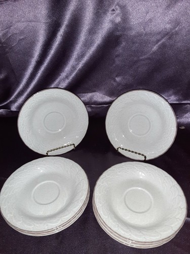 Lot of 8 MIKASA LAUREL Morning Rose Saucers REPLACEMENT SETTINGS - Picture 1 of 3