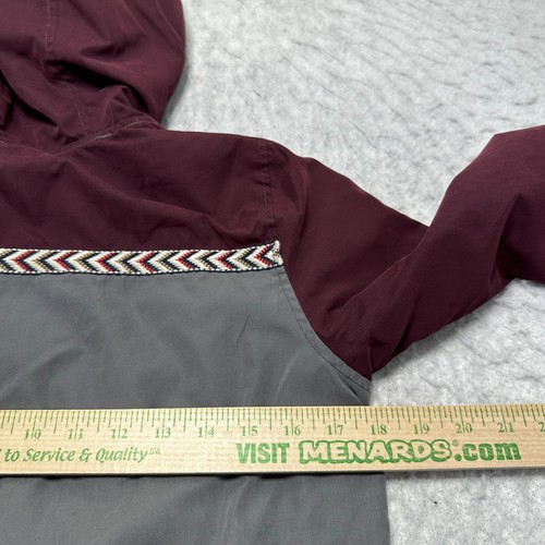 Empyre Lined Hooded Full Zip Jacket Gray Maroon Womens Size Small S - Picture 11 of 12