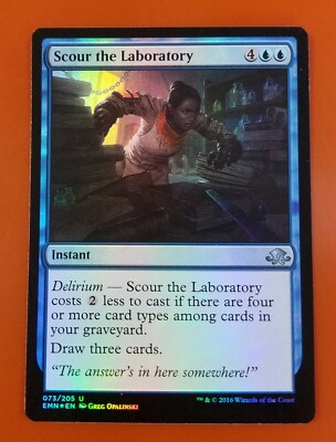 1x Scour the Laboratory | FOIL | Eldritch Moon | MTG Magic Cards