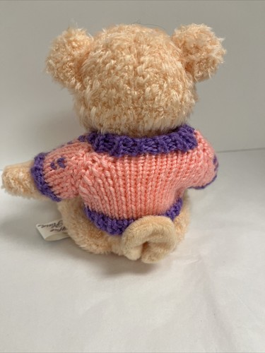 Chrisha Playful Plush Easter Pink Pig With Pink & Purple Sweater 9" Vintage - Picture 4 of 13