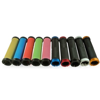 1 Paar MTB BMX Road Cycling Lenkergriffe Antirutsch-Gummi Fahrrad Griffe Mountain Bike Lock On Fahrrad Lenker Endgriffe Schwarz