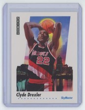 1991-92 SkyBox Basketball Card Clyde Drexler Portland Trail Blazers #579