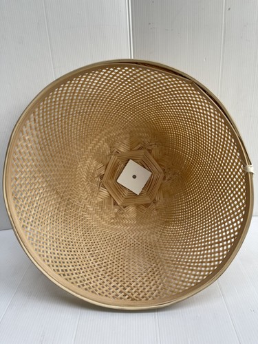 Vintage Thai Handmade Natural 100% Bamboo Filler Food Cover Home Decor Size 12 " - Picture 35 of 36
